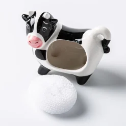 Boston Warehouse Scrubby 'Cow' Ceramic Scrubby Holder