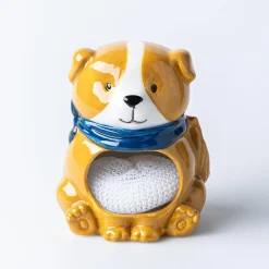 Boston Warehouse Scrubby 'Dog' Ceramic Scrubby Holder