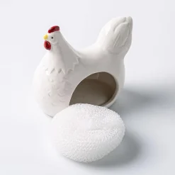 Boston Warehouse Scrubby 'Hen' Ceramic Scrubby Holder