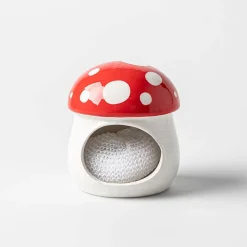 Boston Warehouse Scrubby 'Mushroom' Ceramic Scrubby Holder