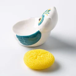 Boston Warehouse Scrubby 'Owl' Ceramic Scrubby Holder