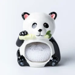 Boston Warehouse Scrubby 'Panda' Ceramic Scrubby Holder