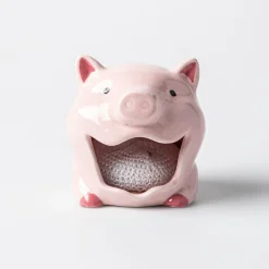 Boston Warehouse Scrubby 'Pig' Ceramic Scrubby Holder