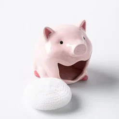 Boston Warehouse Scrubby 'Pig' Ceramic Scrubby Holder