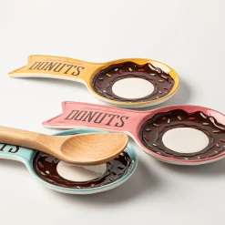 Boston Warehouse Shaped 'Donut' Ceramic Spoon Rest (Asstd.)
