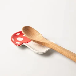 Boston Warehouse Shaped 'Mushroom' Ceramic Spoon Rest