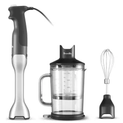 Breville Control Grip Immersion Blender with Chopper (Brushed St/St)