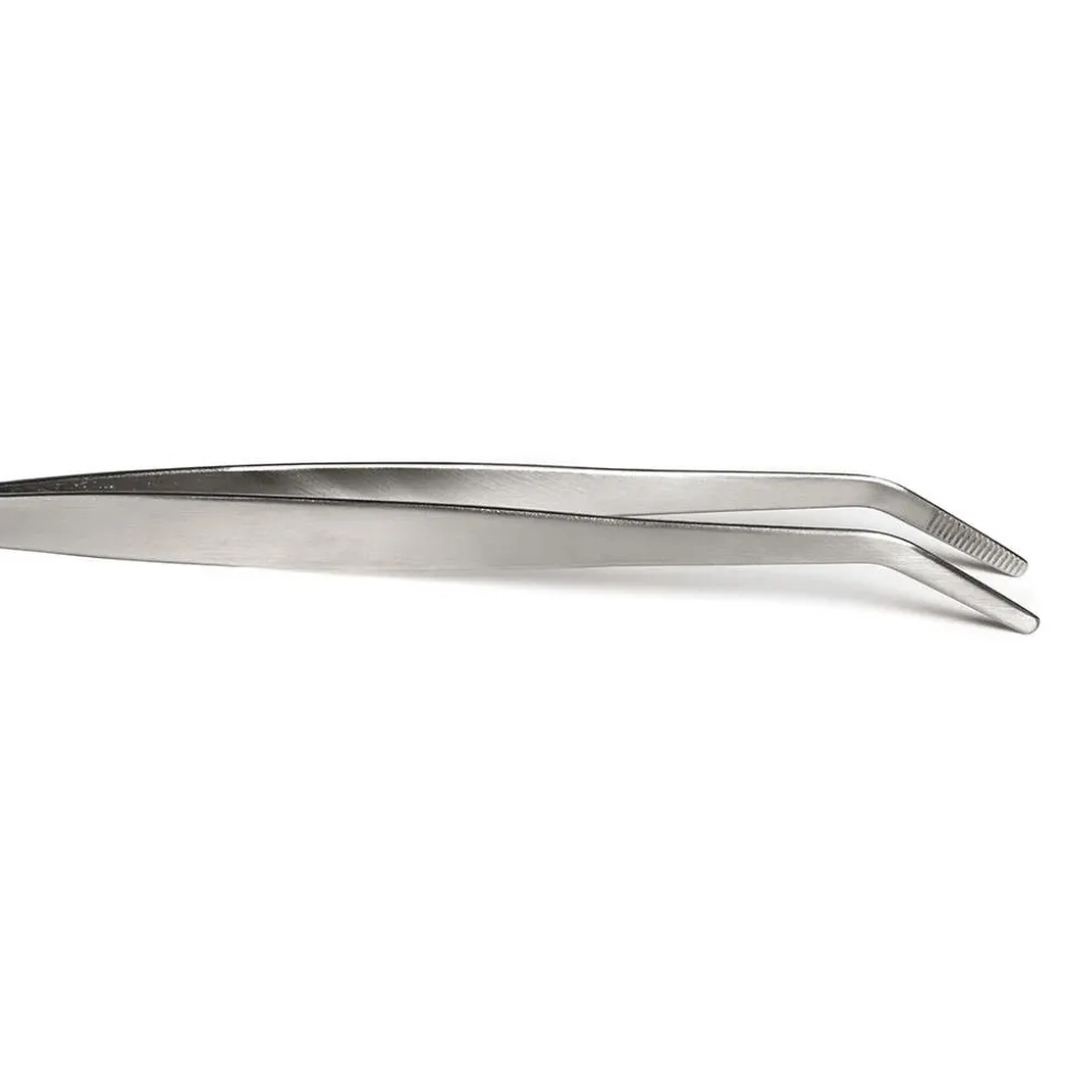 Browne Foodie 'Curved' Food Tweezers (Stainless Steel)