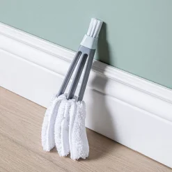 Casabella Eco-Friendly Microfiber Blinds Duster (White/Grey)