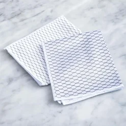 Casabella Microfiber Window & Mirror Cloth - Set of 2 (White)
