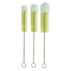 Casabella Power Soft Tip Bottle Brush - Set of 3 (White)