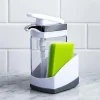 Casabella Sink Sider Soap Dispenser with Sponge (White/Grey)