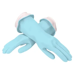 Casabella Waterblock Premium Latex Gloves - Medium (Blue)