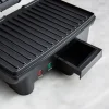 Chefman 180 Degree Panini Grill with Floating Hinge (Stainless Steel)
