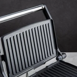 Chefman 180 Degree Panini Grill with Floating Hinge (Stainless Steel)