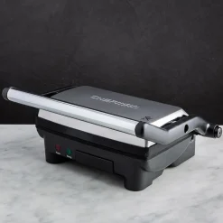Chefman 180 Degree Panini Grill with Floating Hinge (Stainless Steel)