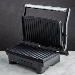 Chefman 180 Degree Panini Grill with Floating Hinge (Stainless Steel)