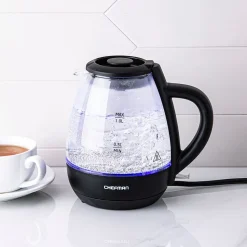 Chefman Fast-Boil Cordless Glass Kettle 1L