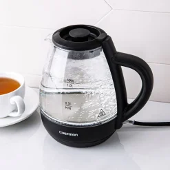 Chefman Fast-Boil Cordless Glass Kettle 1L