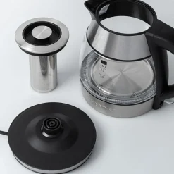 Chefman Fast-Boil Glass Kettle with Infuser (Clear/Stainless Steel)