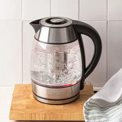 Chefman Keep Warm Glass Kettle with Infuser
