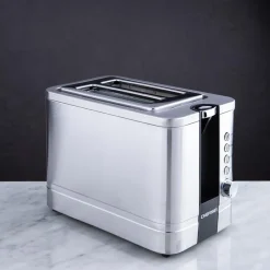 Chefman Pop-Up Wide Slot Toaster (St/St - Black)