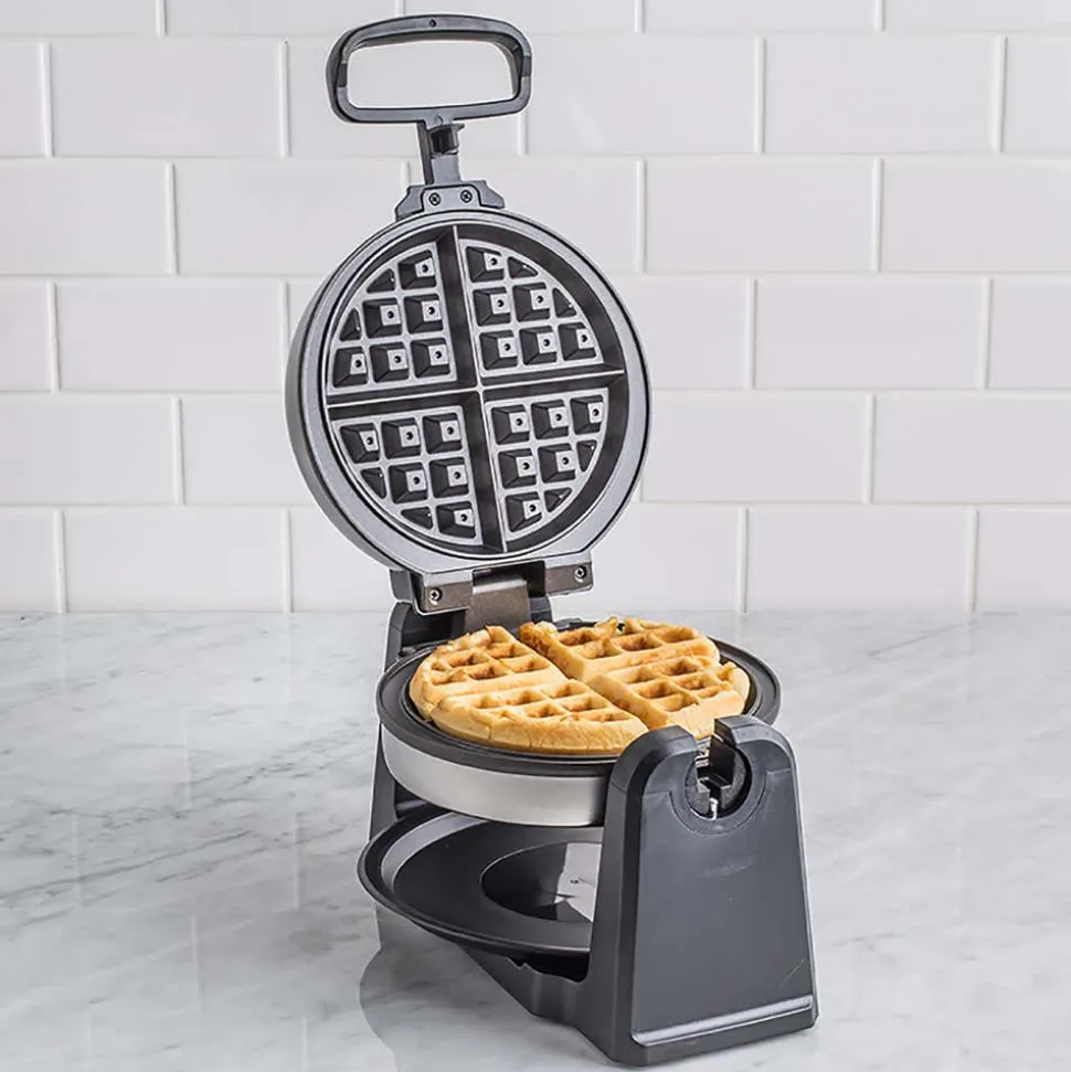 Chefman Rotating Waffle Maker (Black/Stainless Steel)