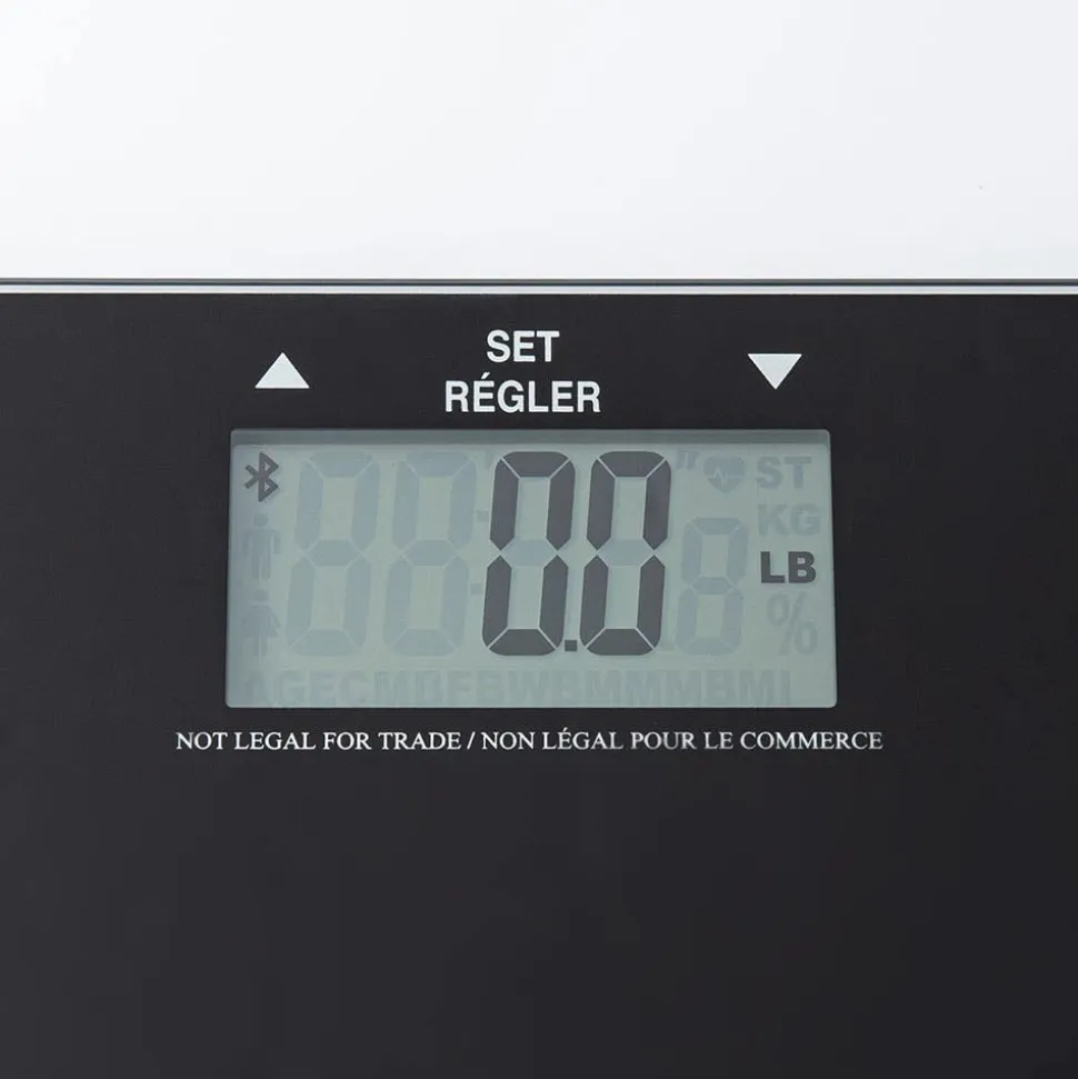Conair Weight Watchers Bluetooth Glass Body Scale (Black)