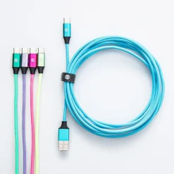 Connect Heavy Duty High-Speed 'Type-C' Charge & Sync Cable (Rainbow)