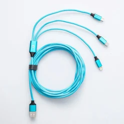 Connect Heavy Duty High-Speed '3-In-1' Charge & Sync Cable (Rainbow)
