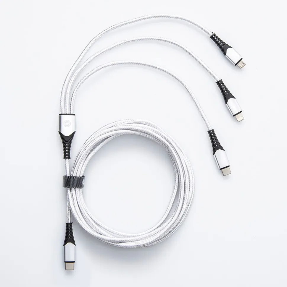 Connect Heavy Duty 'Usb-C To 3-In-1' Charge & Sync Cable (Asstd.)