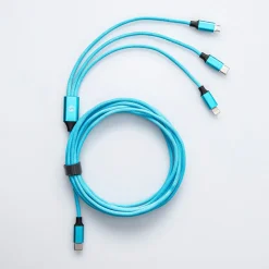 Connect Heavy Duty 'Usb-C To 3-In-1' Charge & Sync Cable (Rainbow)