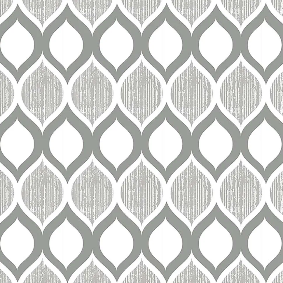 Contact Grip Prints 'Savoy' Shelf-Drawer Liner (Grey)