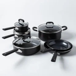 Cuisinart Purelyceramic Ceramic Cookware Combo - Set of 10 (Black)