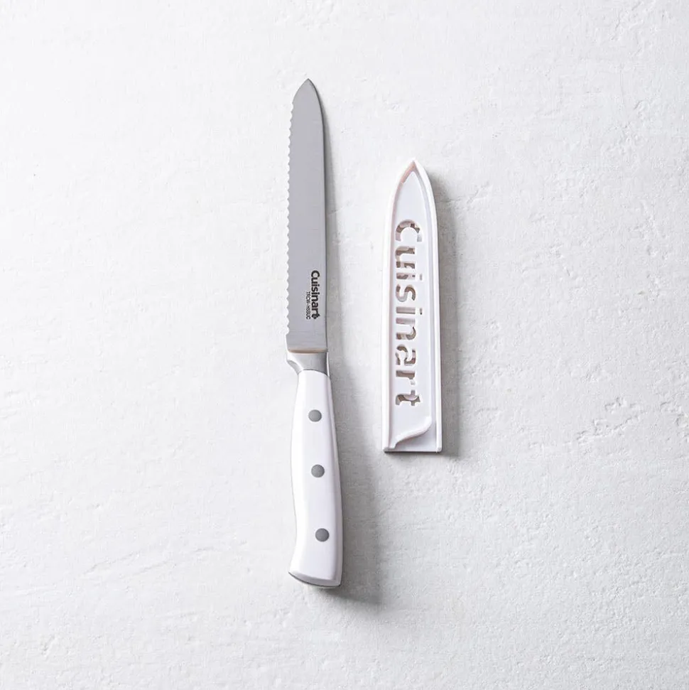 Cuisinart Triple Rivet Serrated Utility Knife (White)