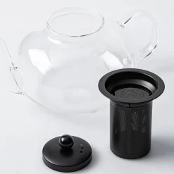 Danesco Ch'a Teapot with Infuser 1.5L (Clear/Black)