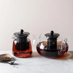 Danesco Ch'a Teapot with Infuser 1.5L (Clear/Black)