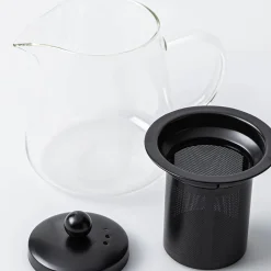 Danesco Ch'a Teapot with Infuser 550ml (Clear/Black)