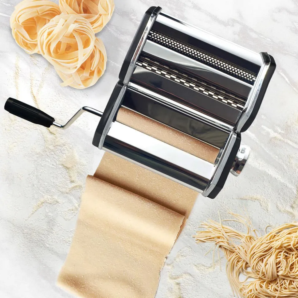Danesco Italiano Manual Pasta Machine (Black/Chrome)