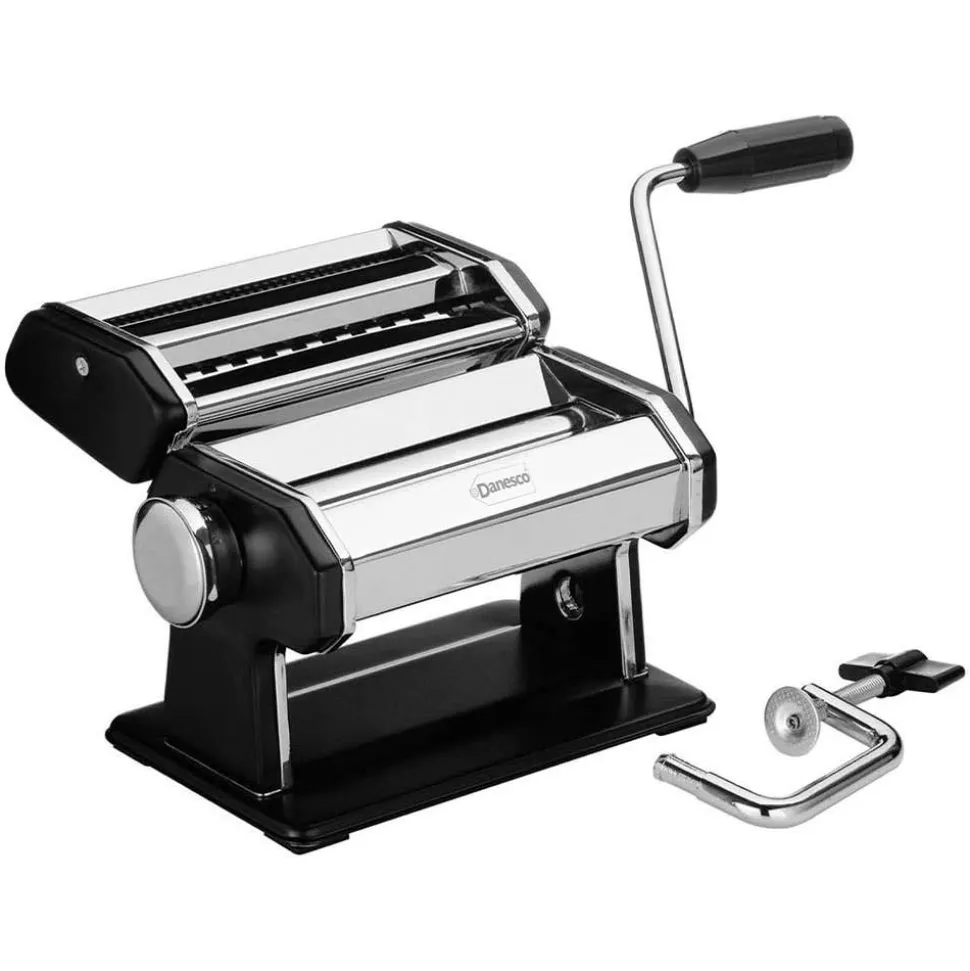 Danesco Italiano Manual Pasta Machine (Black/Chrome)