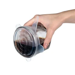 Danesco Slilicone Stretch Lid - Set of 5 (Clear)