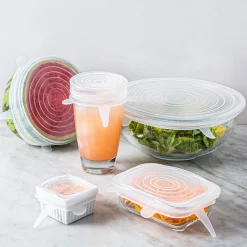 Danesco Slilicone Stretch Lid - Set of 5 (Clear)