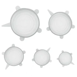 Danesco Slilicone Stretch Lid - Set of 5 (Clear)