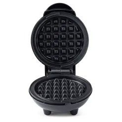 Dash Mini Round Waffle Maker (Black)
