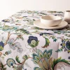 Easycare Printed 'Brissac' Polyester Tablecloth (Blue) 58x94"