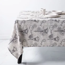 Easycare Printed 'Paris' Polyester Tablecloth 58x78