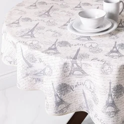Easycare Printed 'Paris' Polyester Tablecloth 70
