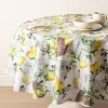 Easycare Printed 'Rustic Lemons' Polyester Tablecloth 70" (Yellow)