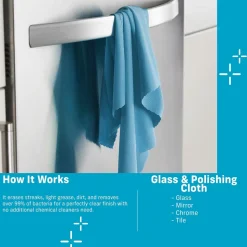 E-Cloth Glass Microfiber Cleaning Cloth - Set of 4