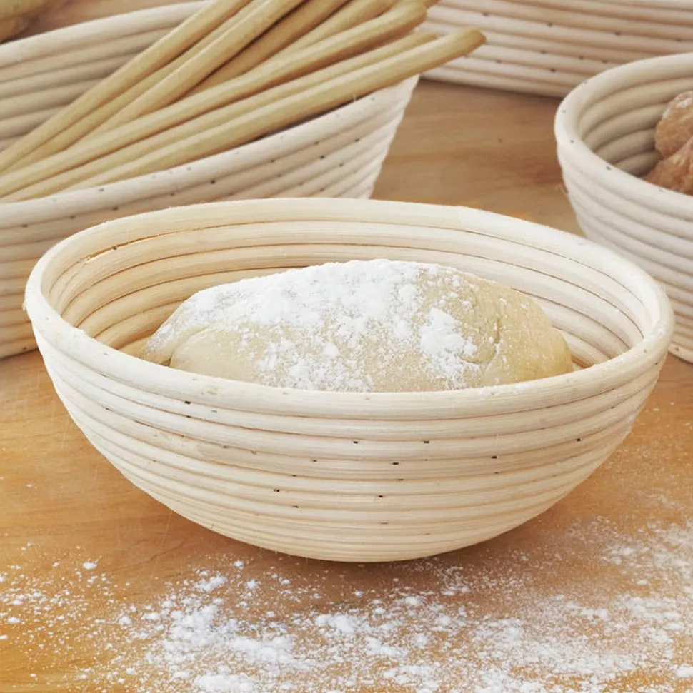 Eddingtons Banneton '1 Kl / 2.2 Lb' Round Proving Basket Large (White)